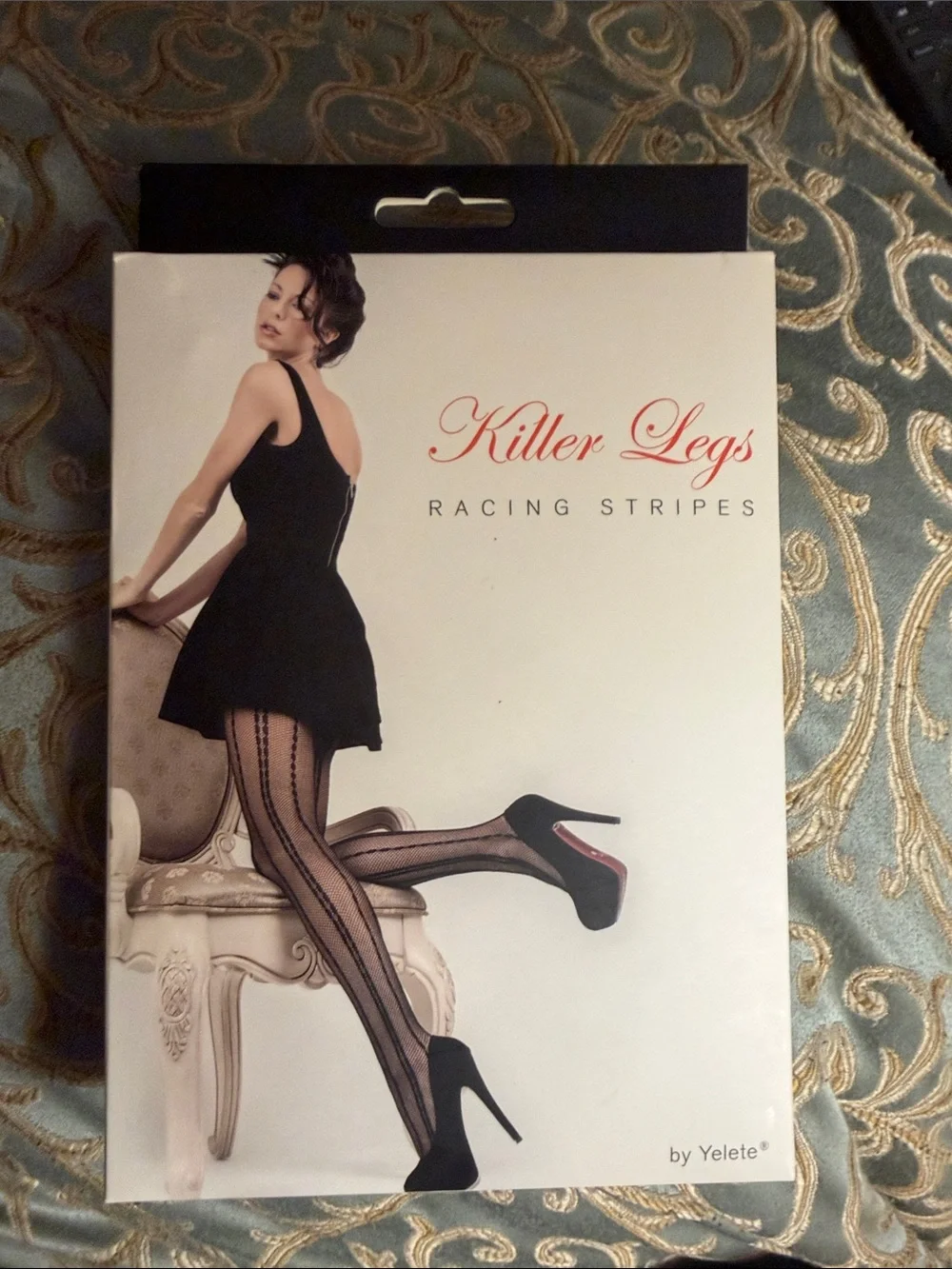 Yelete Killer Legs Black Striped Sheer Tights